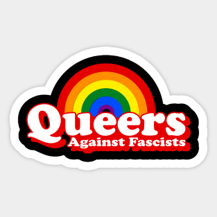 queers against fascists Sticker